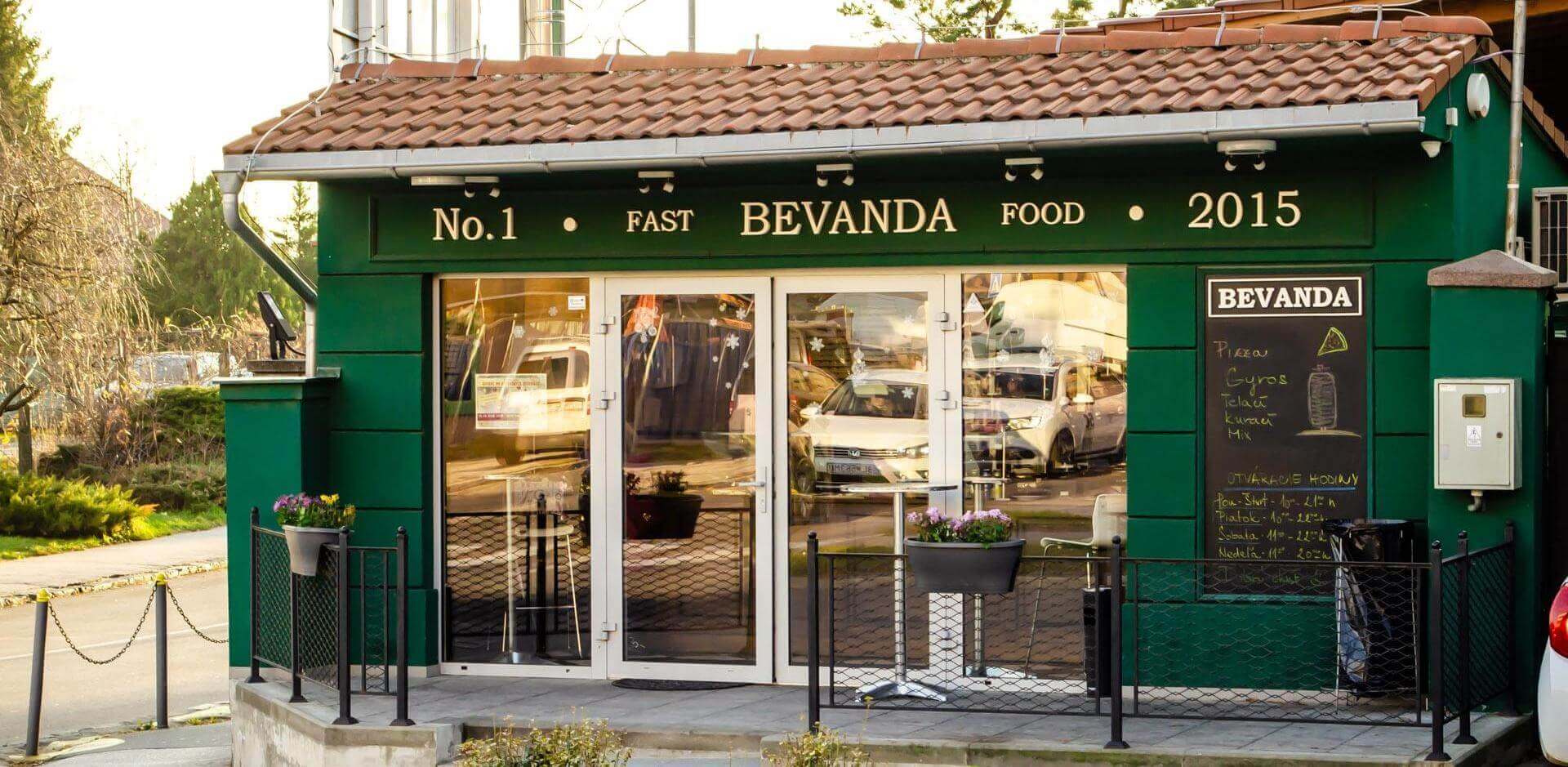 Budova fastfoodu Bevanda